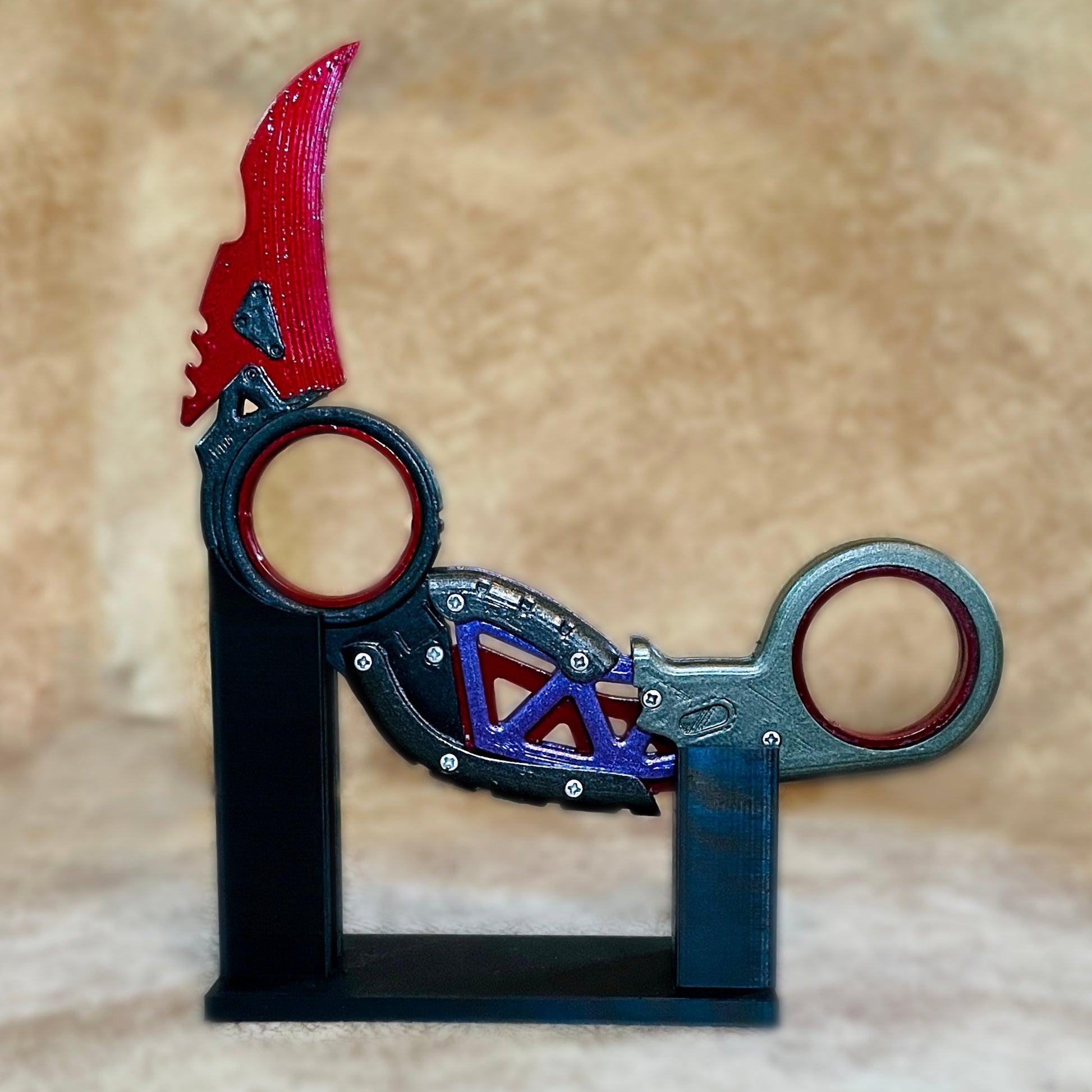 Apex Legends Raptor Claw Karambit Heirloom Replica Props With Stand
