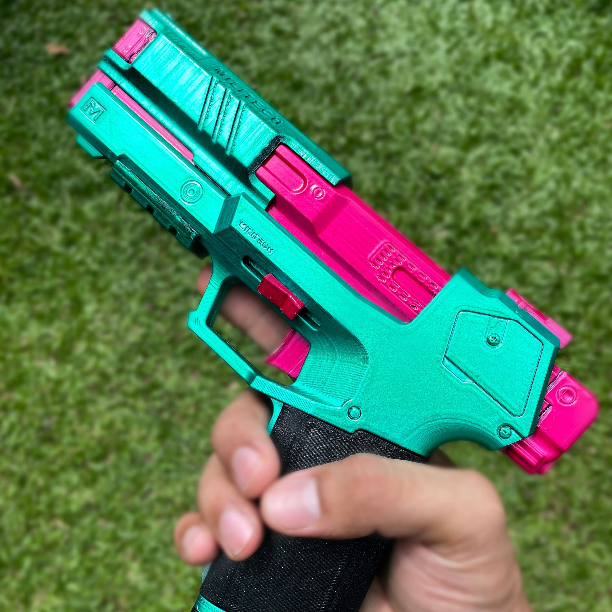 green rebecca handgun cosplay props