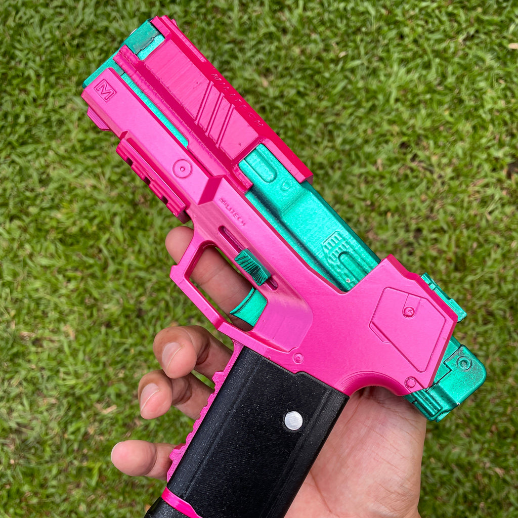 pink rebecca handgun cosplay props